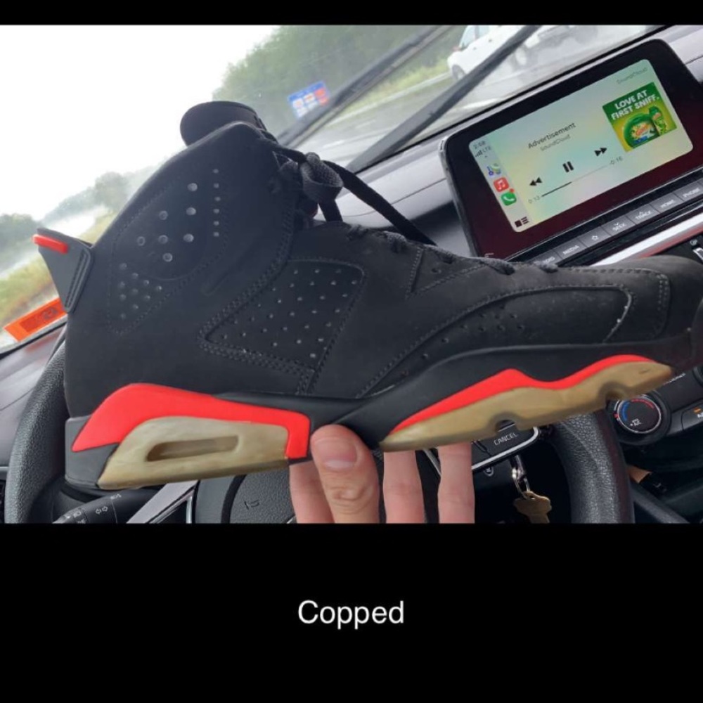 Black inferred retro 6s